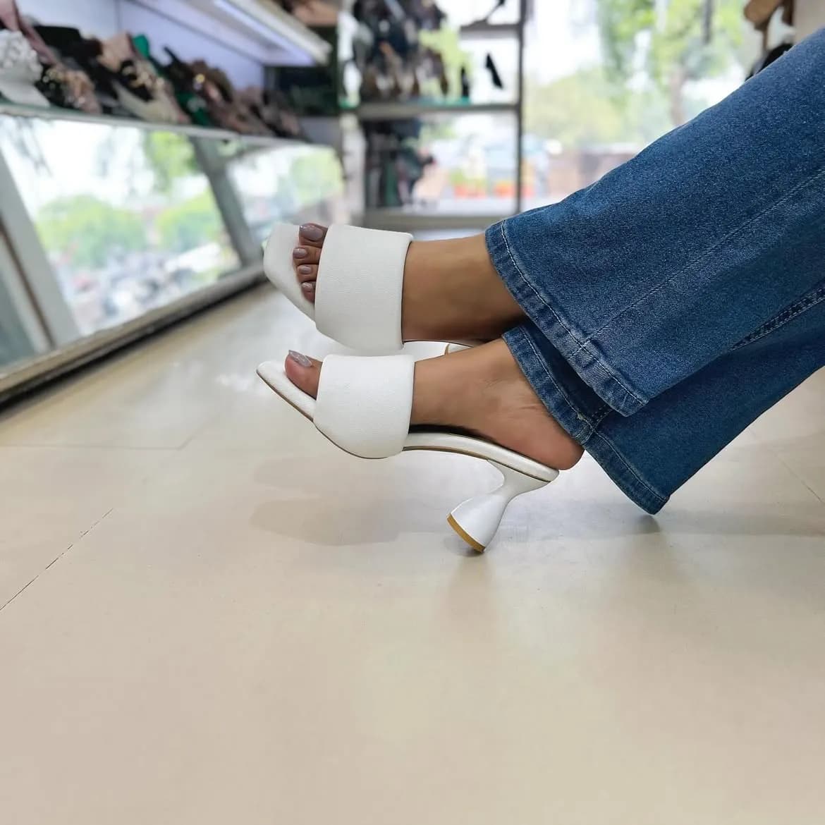 Urbantoes Luxe Block Heel Sliders