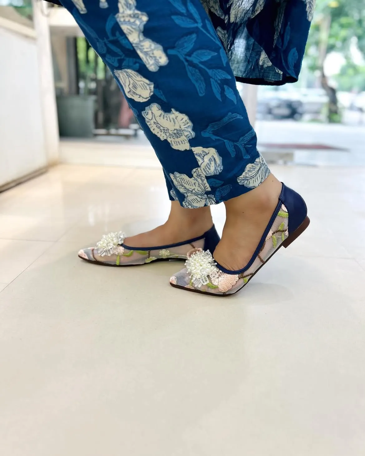 Pearl ballerina Blue