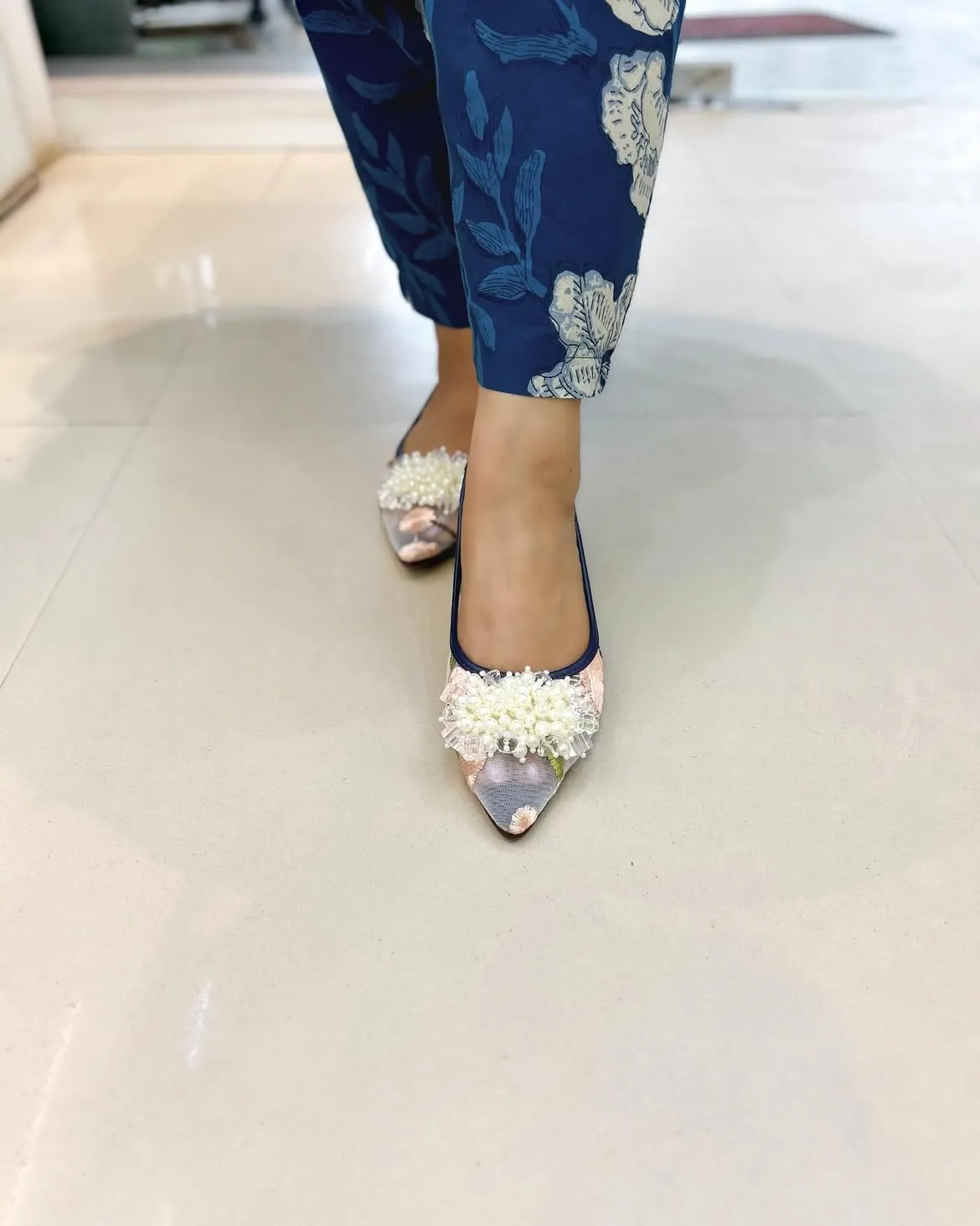 Pearl ballerina Blue