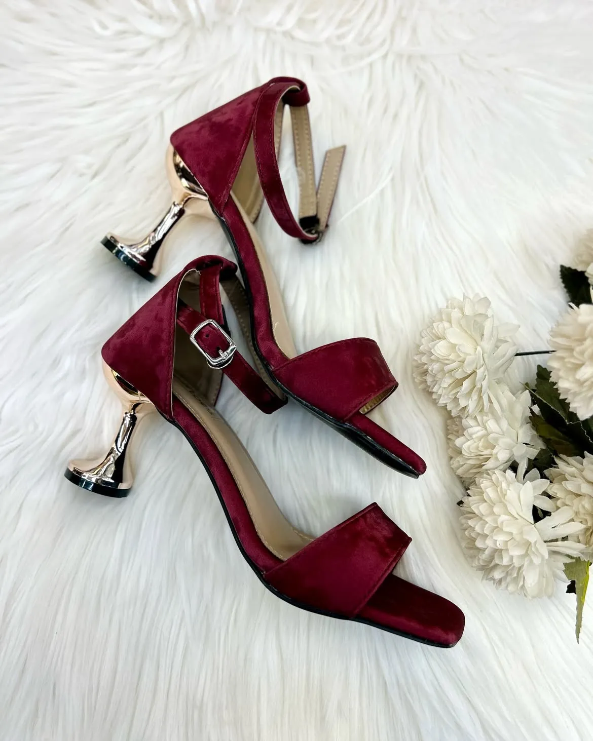 Tracy Heels Wine Red