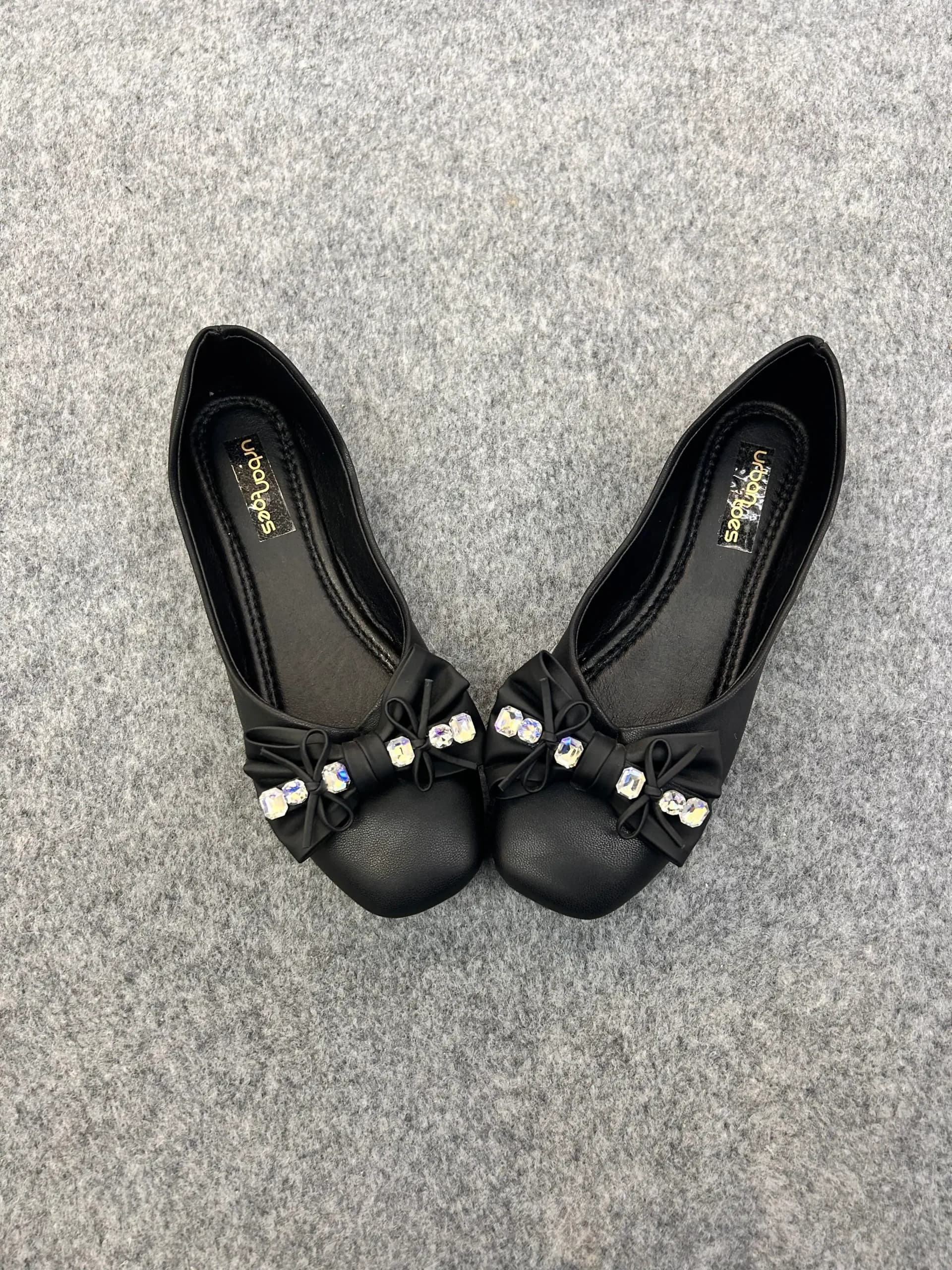 Glam Bow Ballerina Black