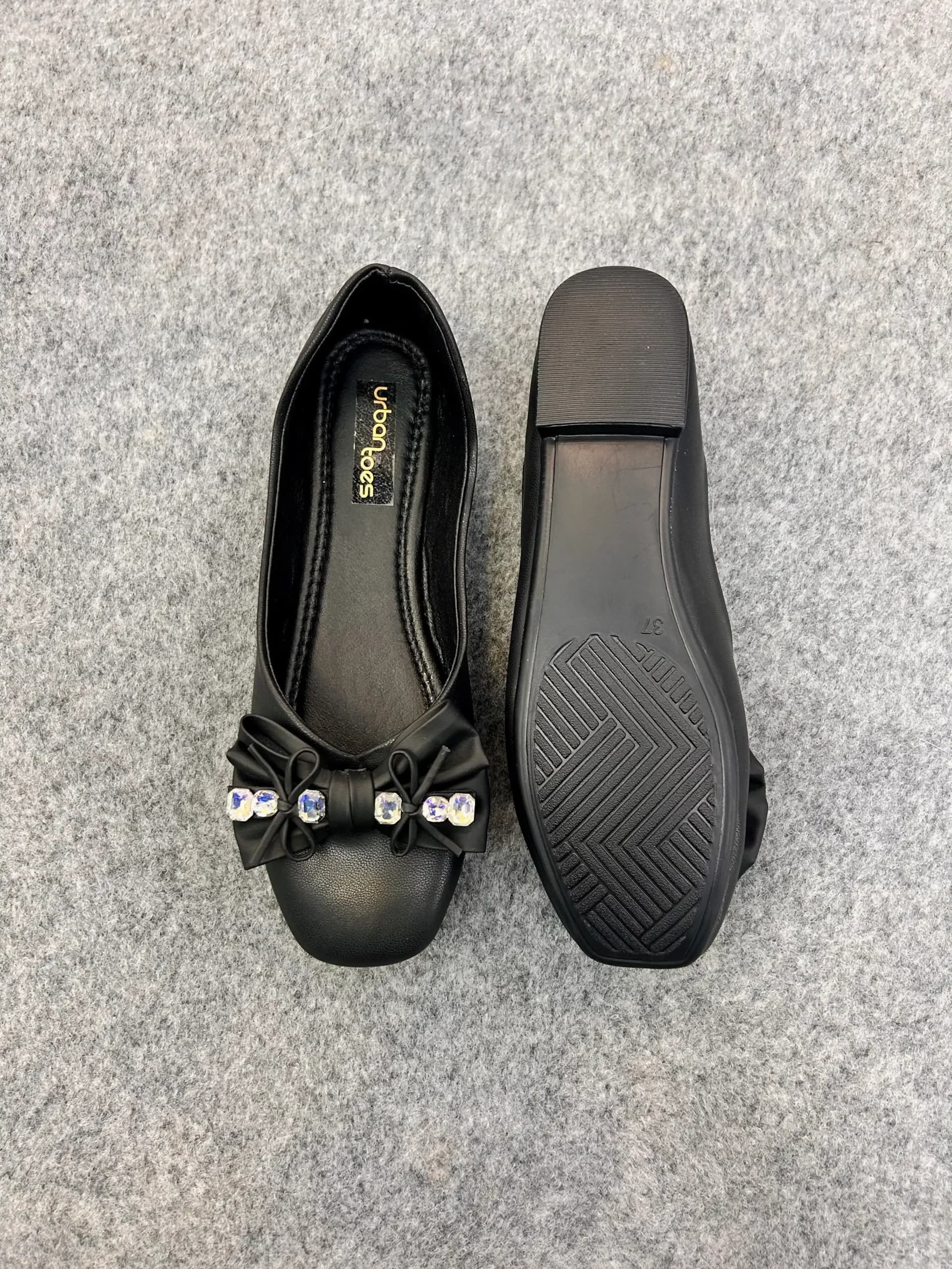 Glam Bow Ballerina Black