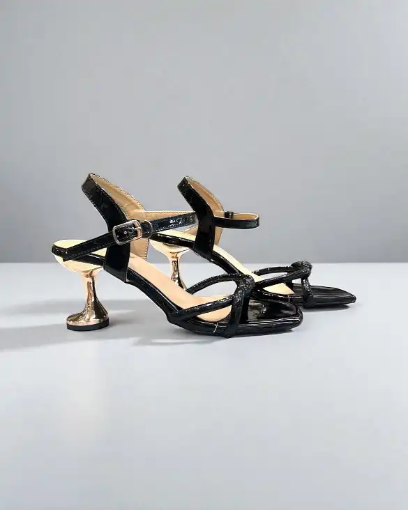Black Bella Block Heels