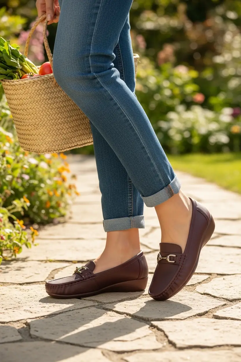 Wine Luxe Platform Loafers