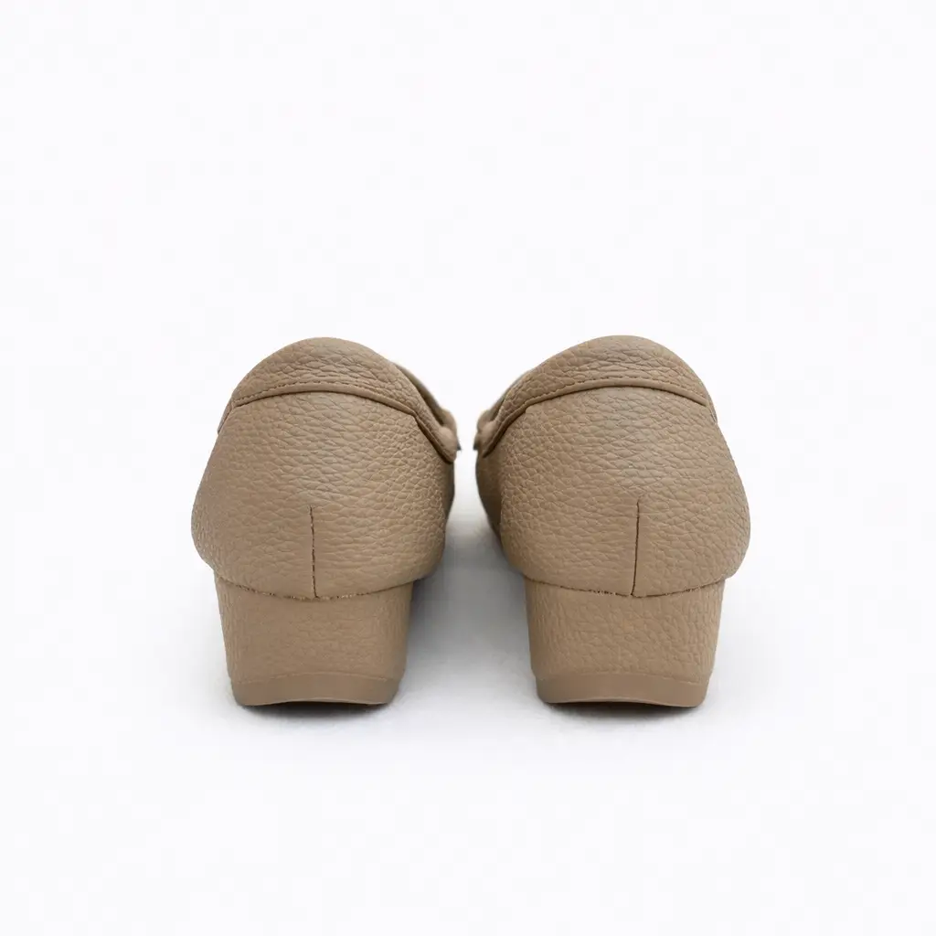 Urbantoes Women Comfortable Tan Wedge loafers