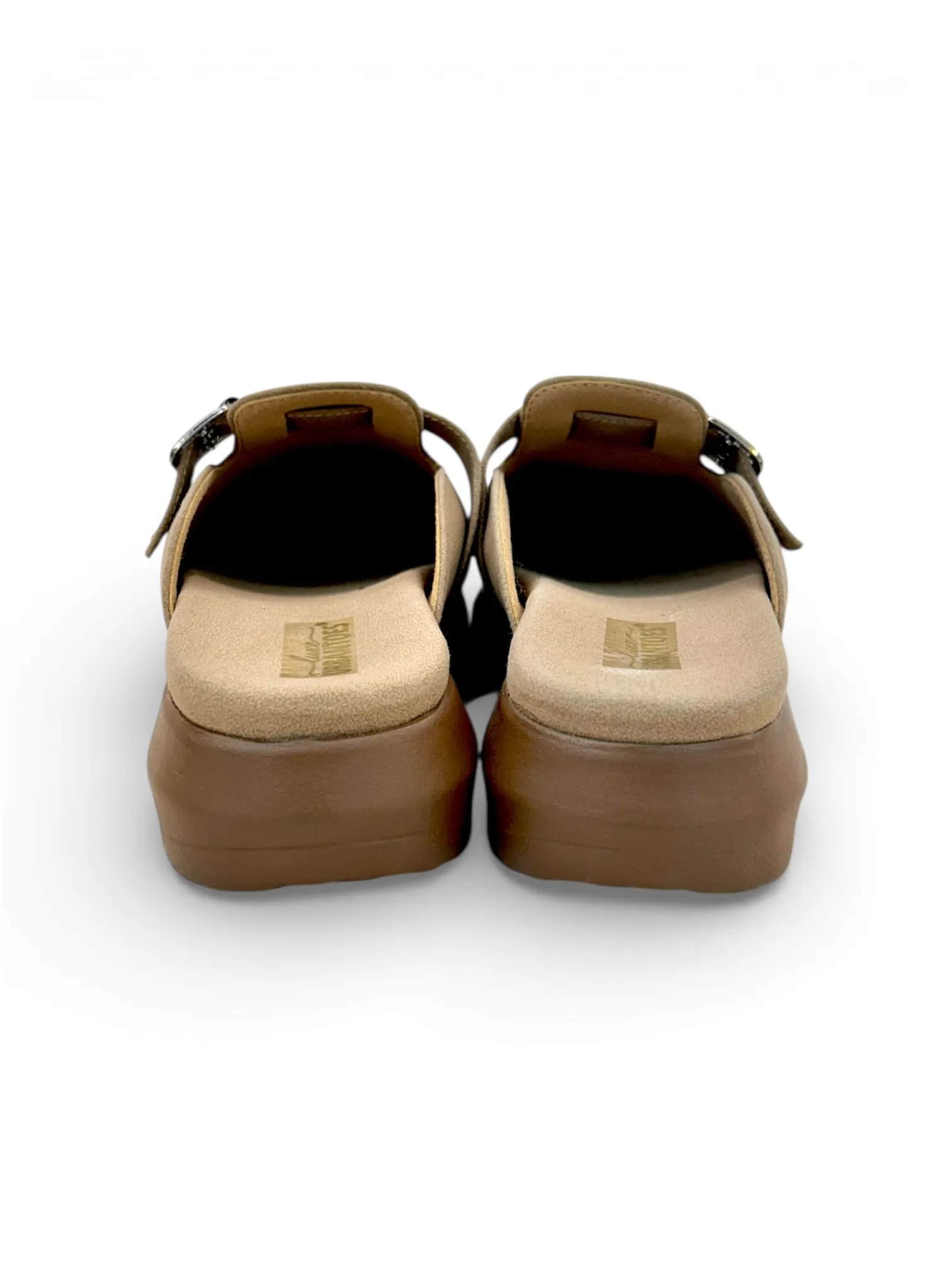 Women Comfortable Walking Mule Flats – Beige