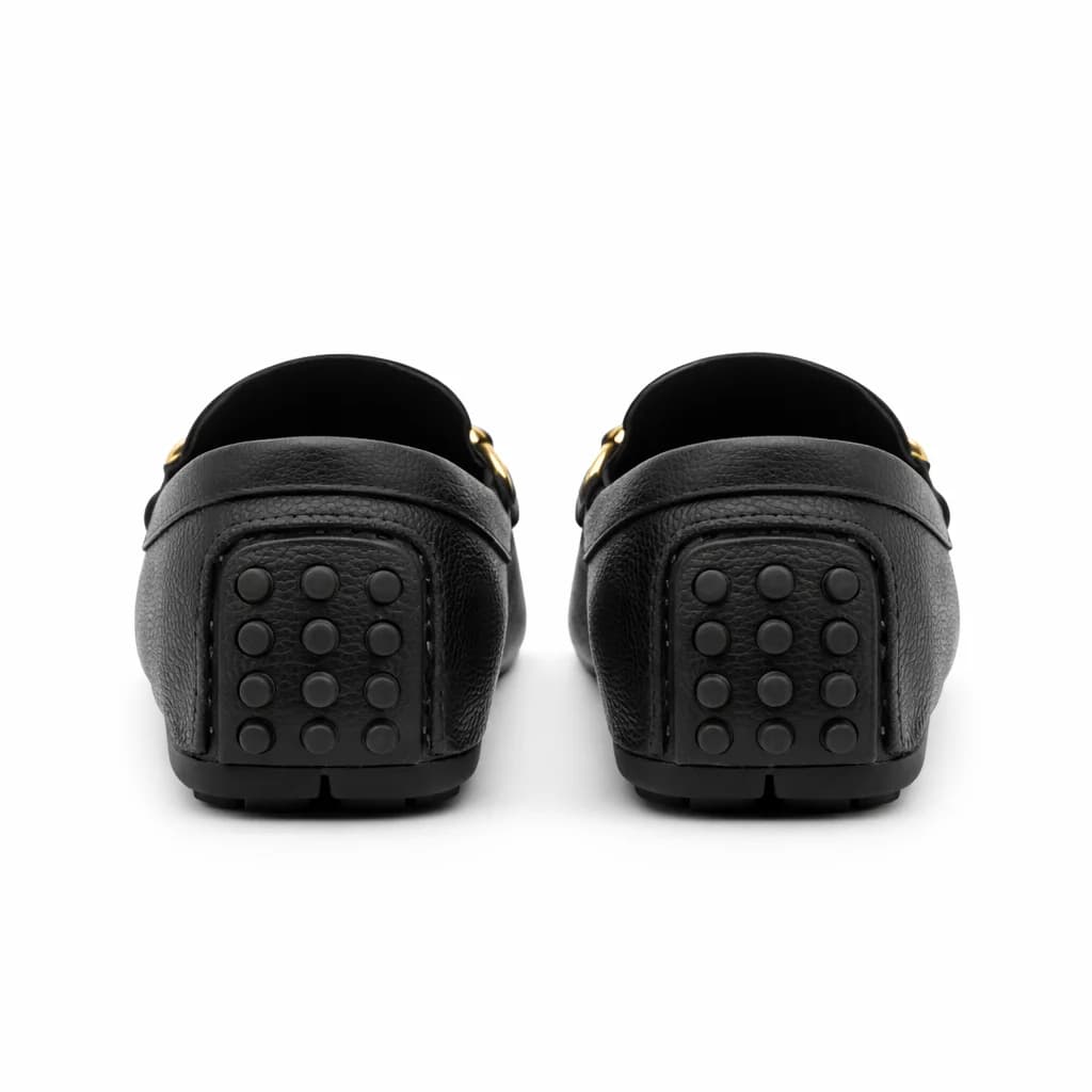 UrbanToes Women’s Black Cushioned Walking Flats