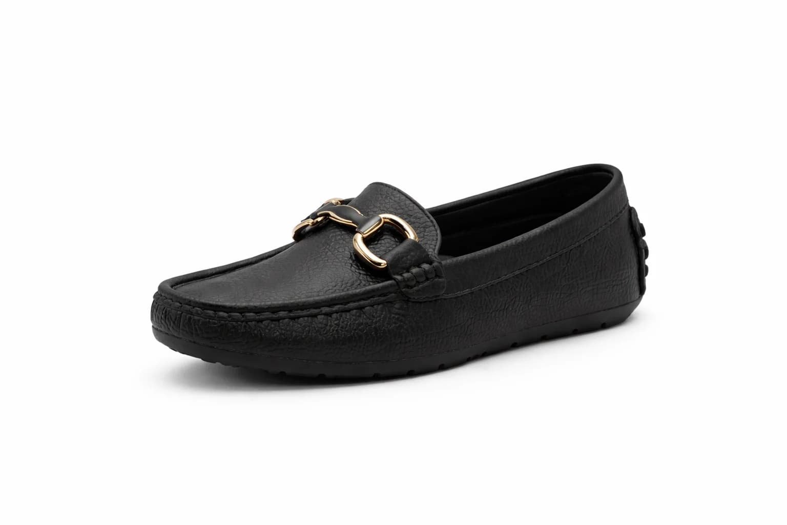 UrbanToes Women’s Black Cushioned Walking Flats