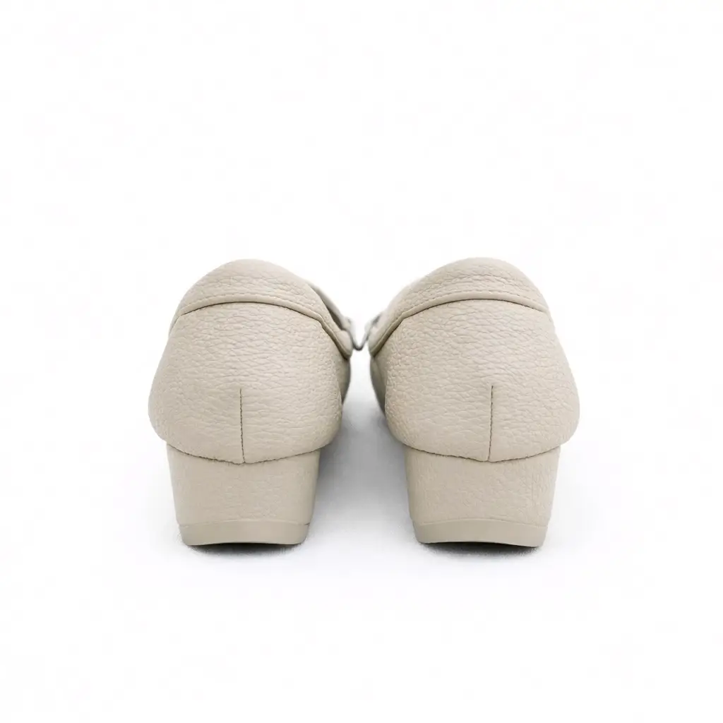 Urbantoes Women Comfortable Beige Wedge loafers