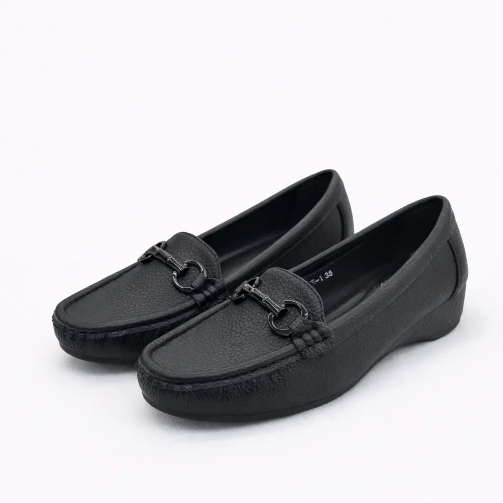 Urbantoes Women Comfortable Black Wedge loafers