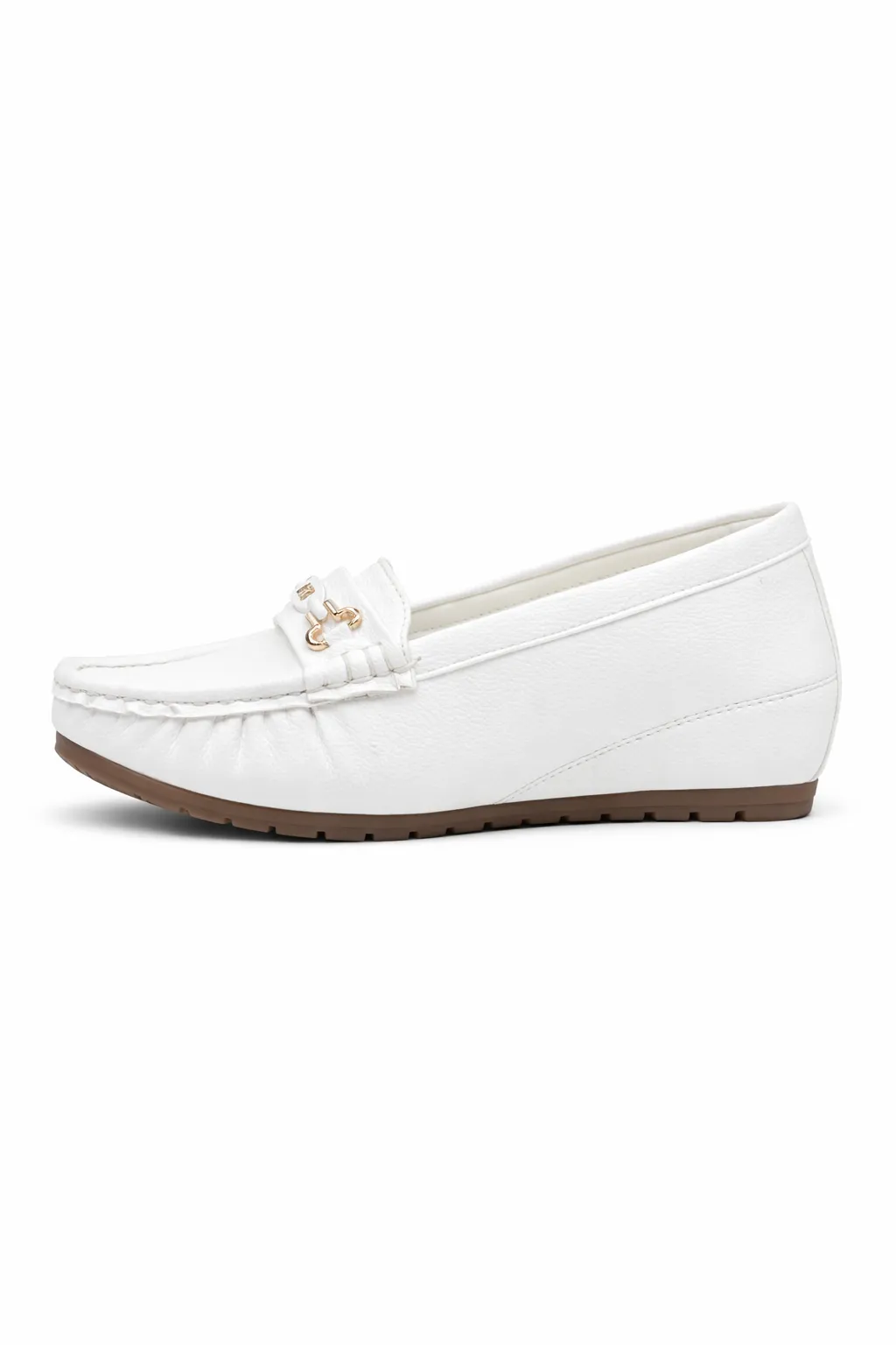 UrbanToes Women White Comfort Walking Loafers