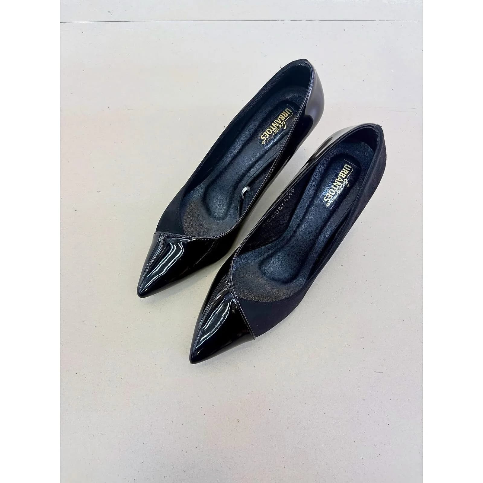 Black Pointed Toe Heels for Women – Suede &amp; Patent Formal Pumps