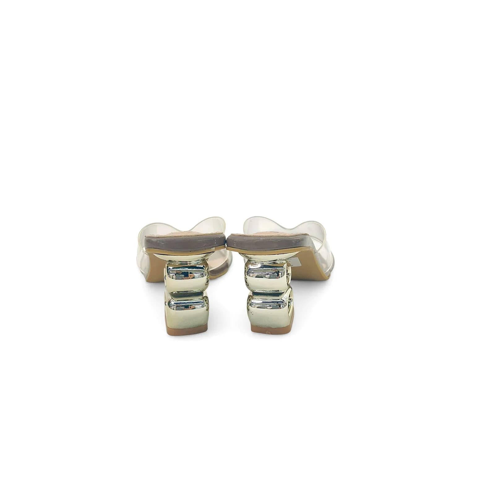 Transparent Brown Strap Designer Heels Sandals for Women – Urbantoes India