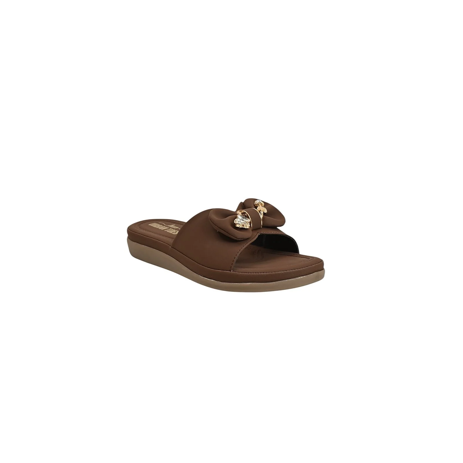 Brown Bow Flat Sandals for women – Urbantoes India