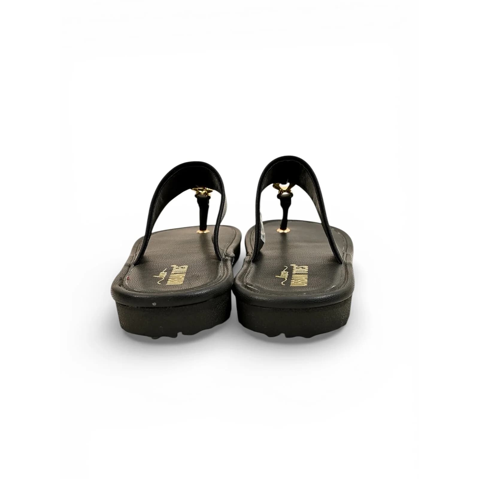 Black Buckle Flat Slippers Women – Vegan Leather Daily Wear
