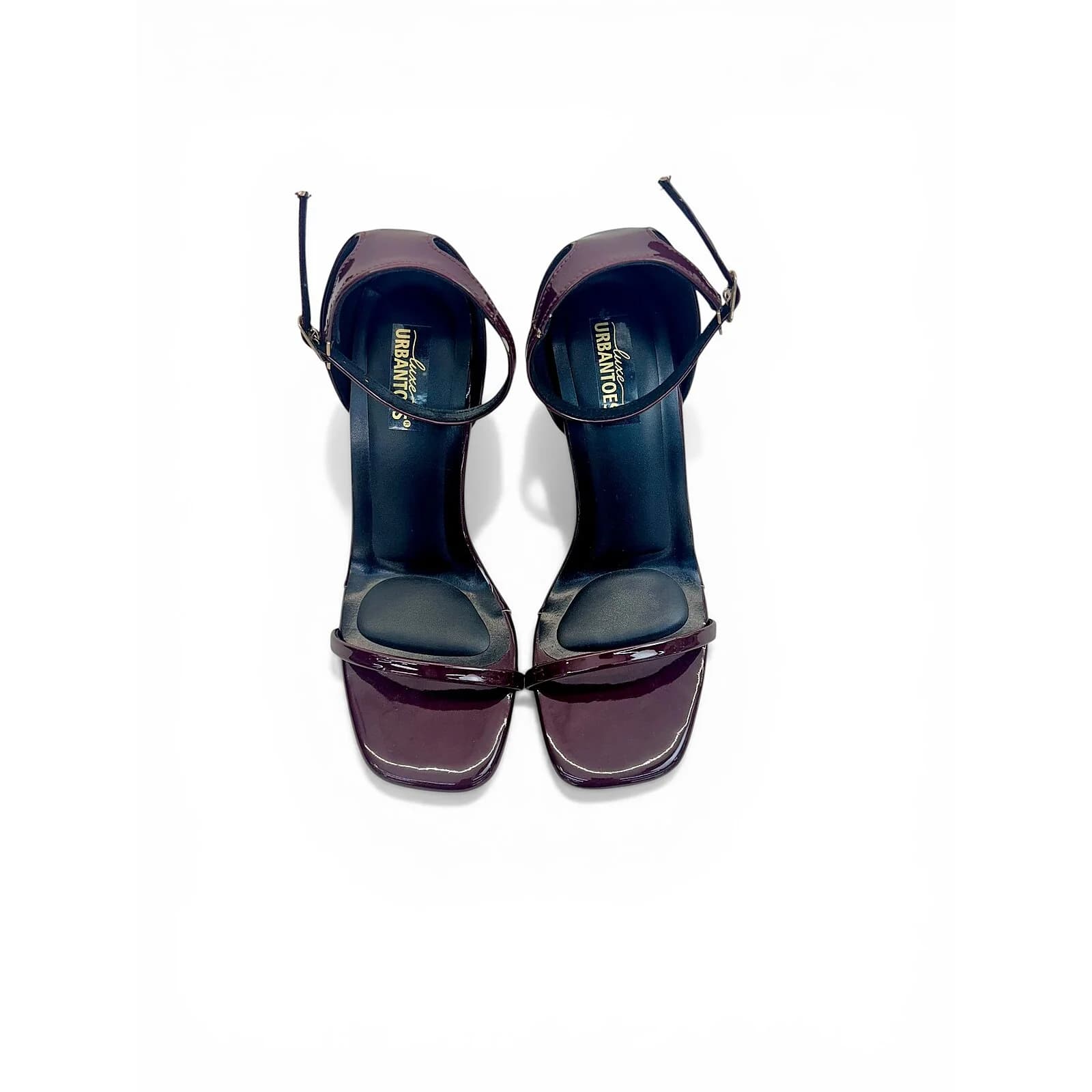 Wine Leather Ankle Strap Stiletto Sandals for Women – Urbantoes India
