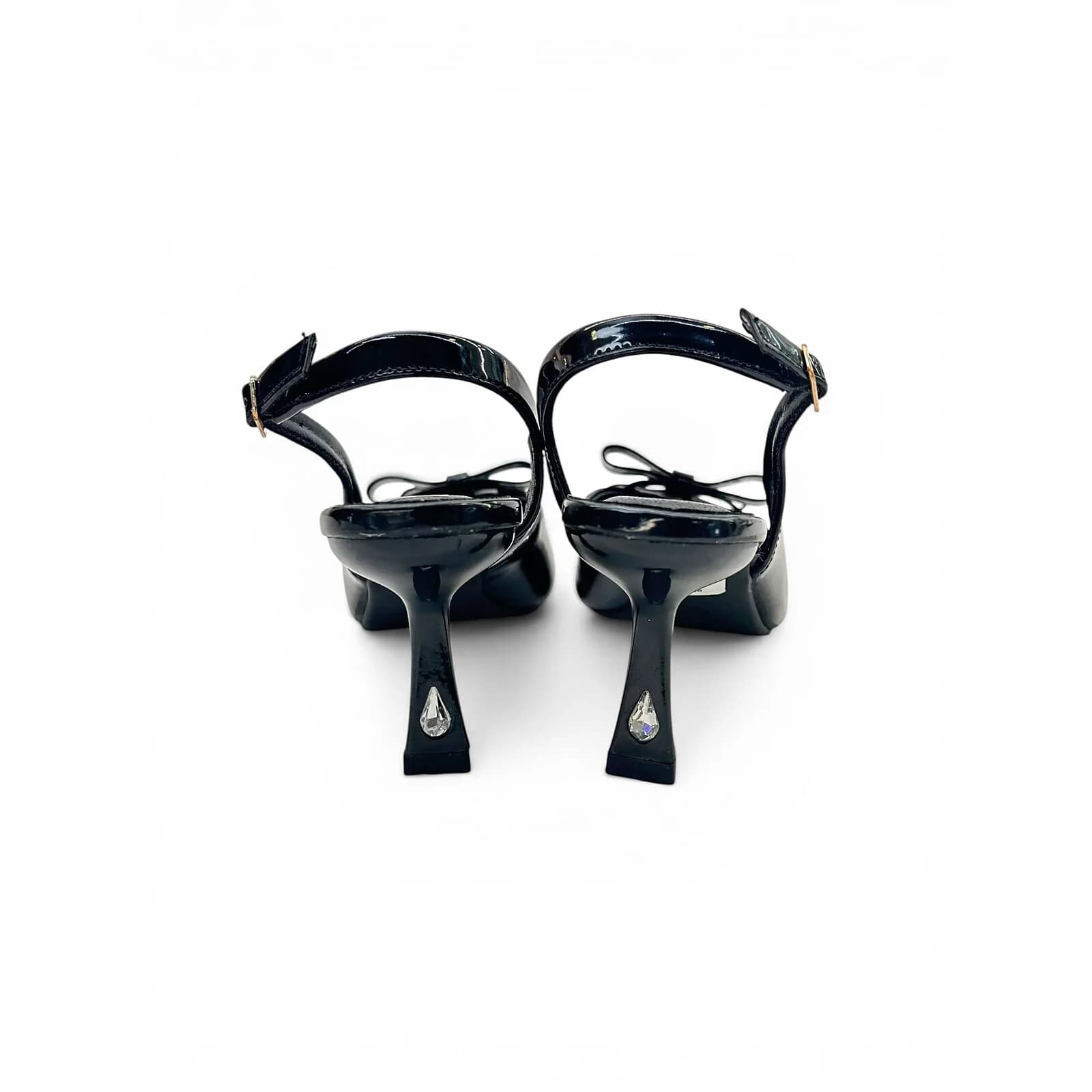 Black Pointed Toe Slingback Kitten Heels for Women – Urbantoes India