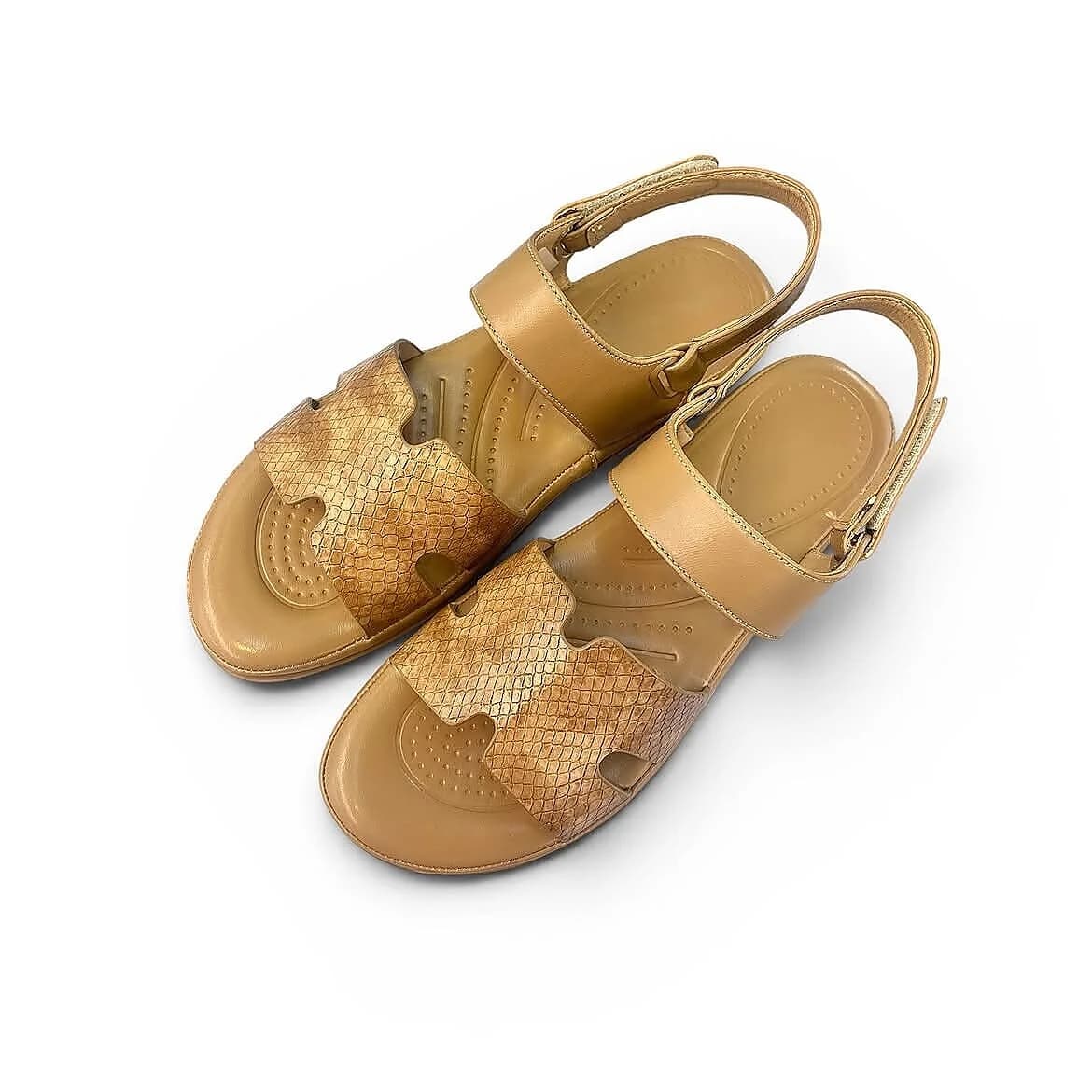 Tan Comfort Sandals for Women with Adjustable Back Strap | UrbanToes