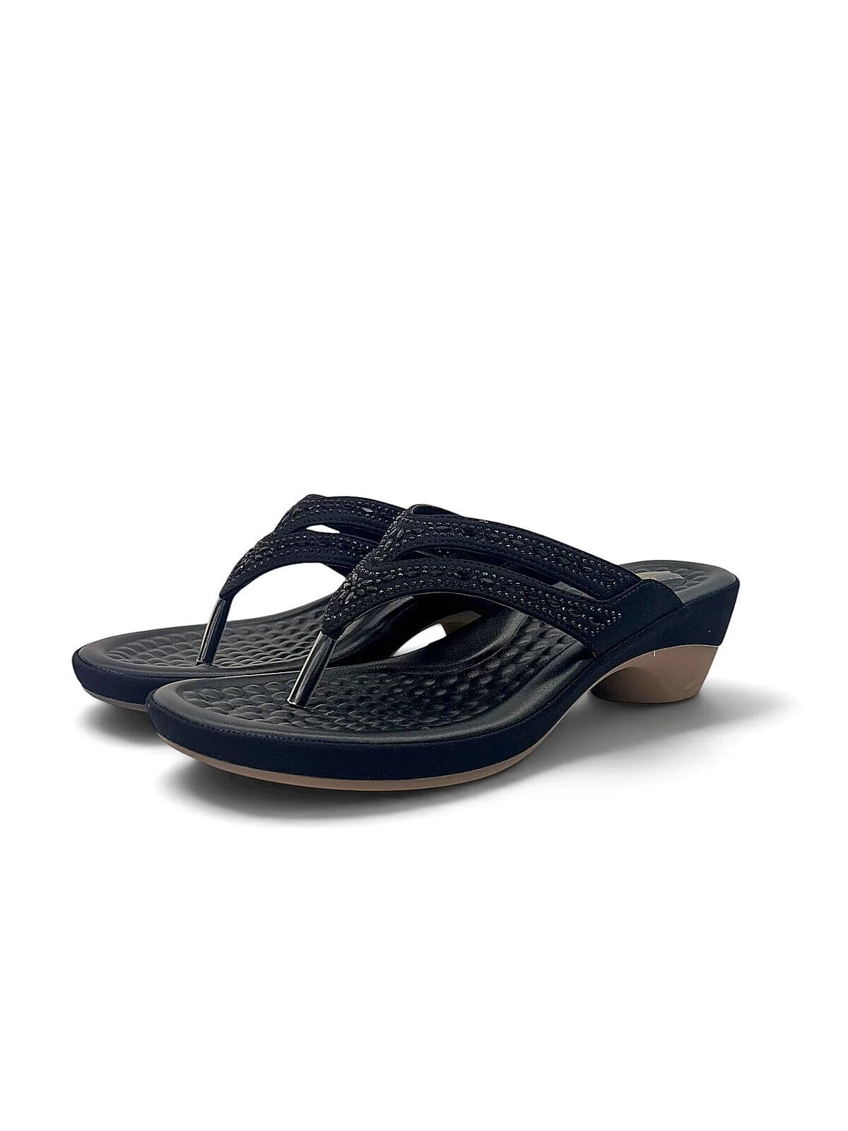 Black Toe Post Sandals for Women Daily Wear | UrbanToes