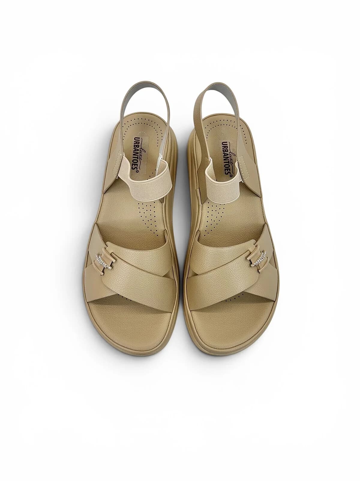 Beige Comfort Sandals for Women Daily Wear | UrbanToes