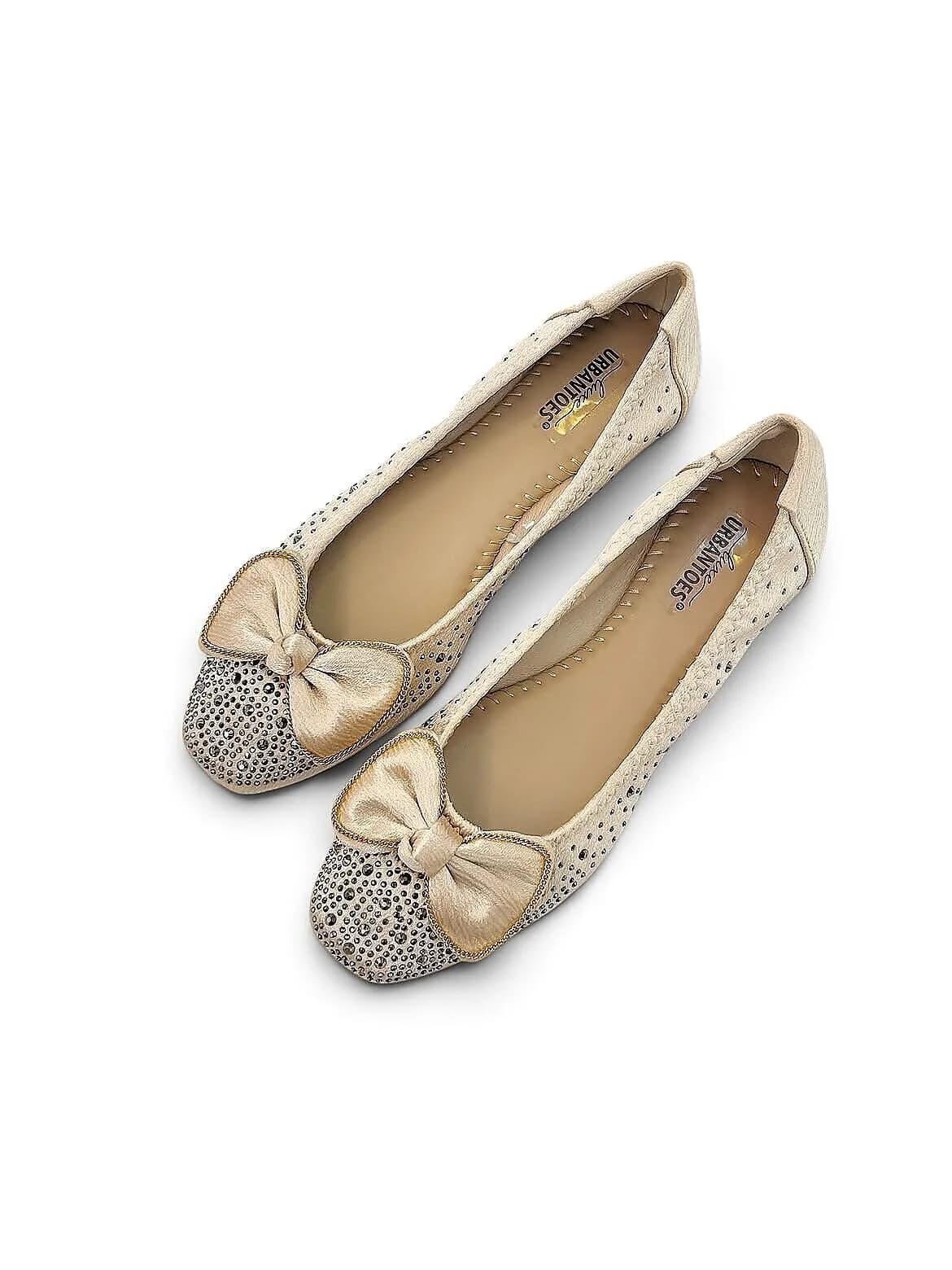 Beige Ballerina Flats for Women