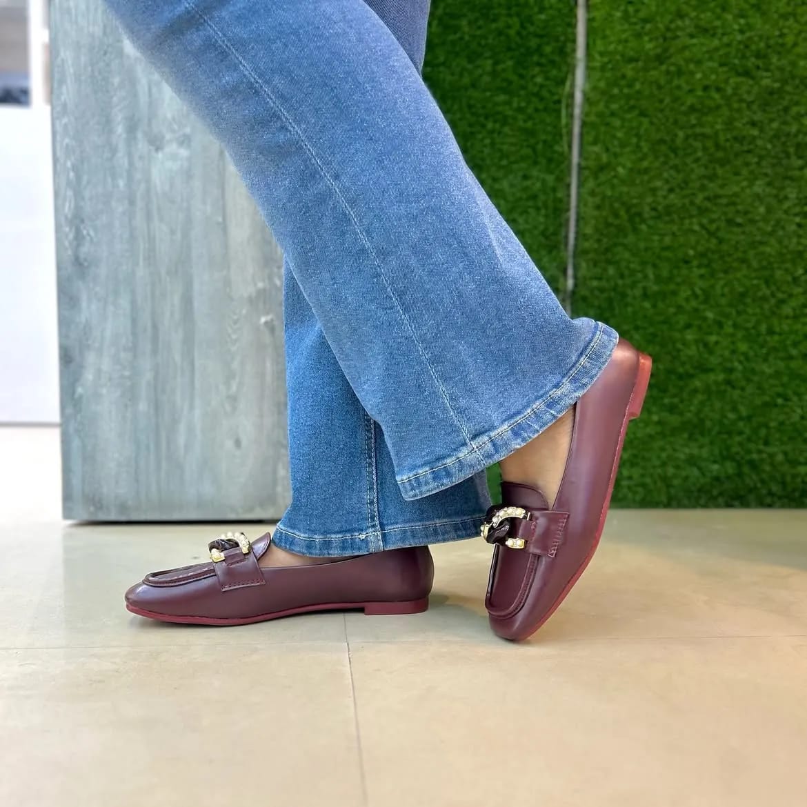 Urbantoes Diana Maroon loafers - UrbanToes