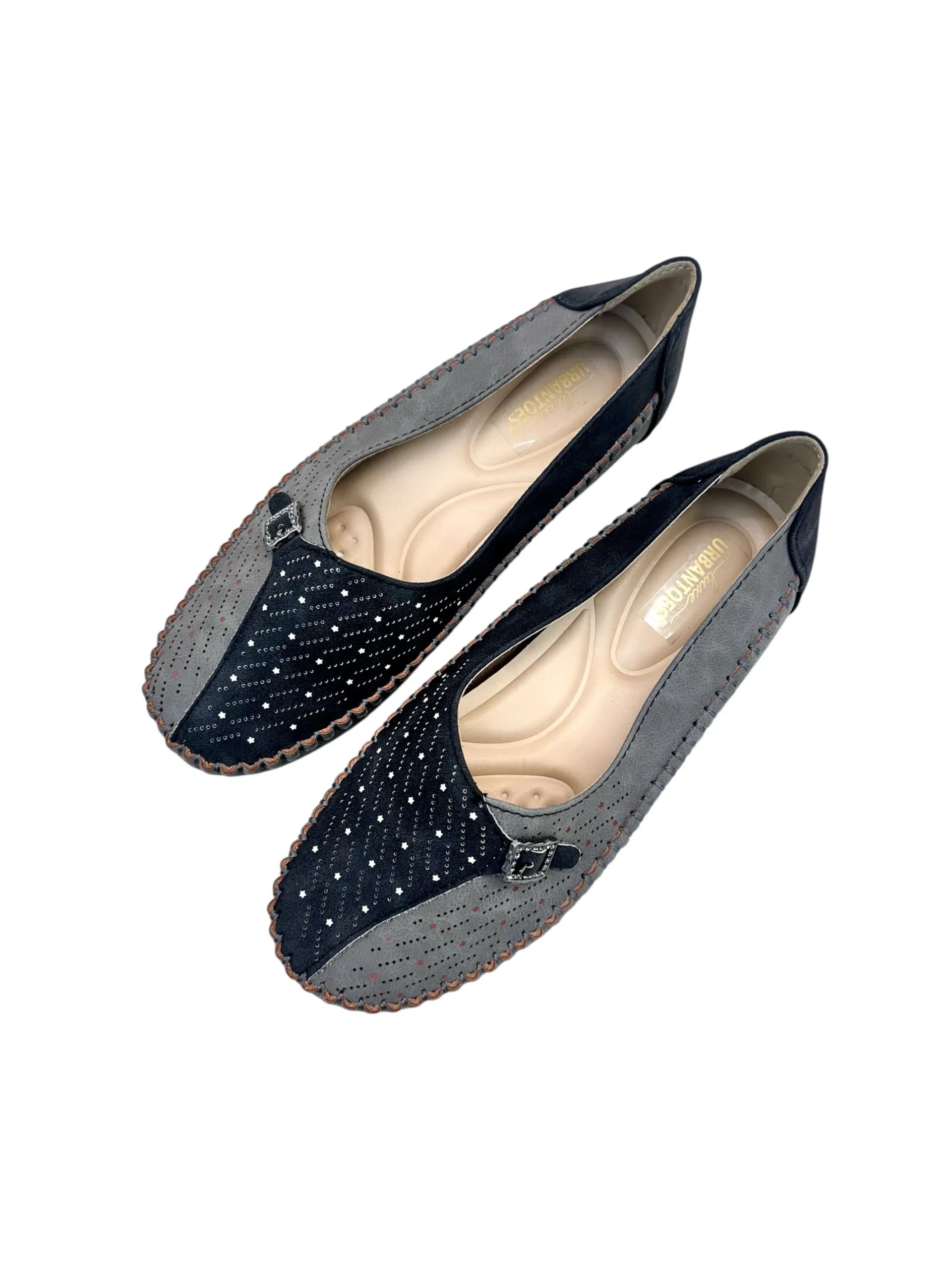 Urbantoes Soft Comfort Flat Ballerinas Black - UrbanToes