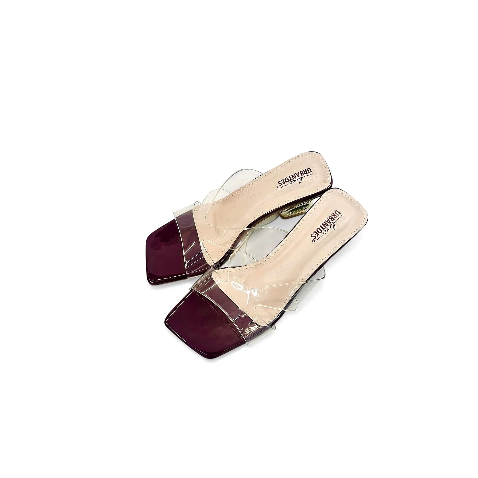 Transparent Cherry Strap Designer Heels Sandals for Women – Urbantoes India - UrbanToes