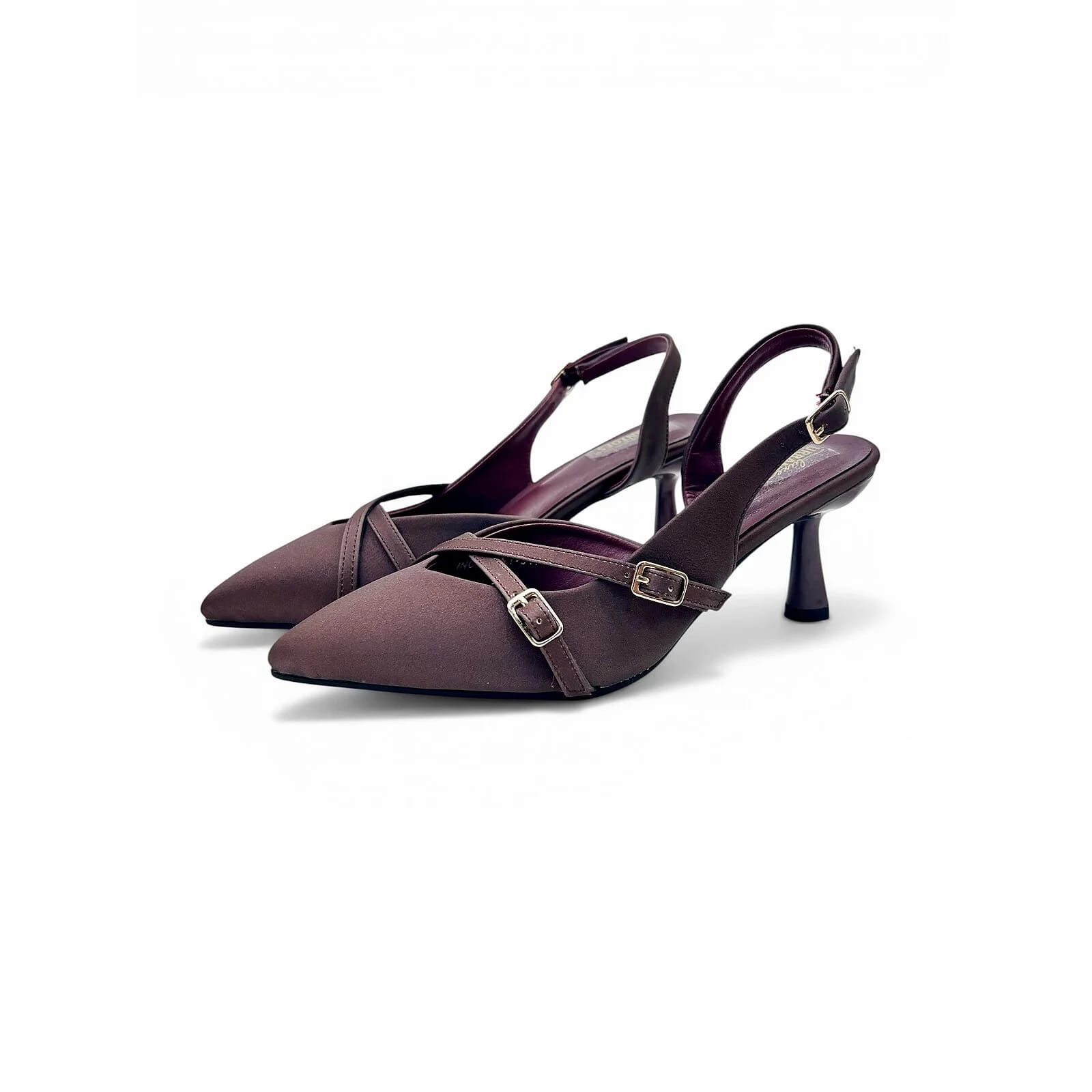 Cherry Pointed Toe Slingback Kitten Heels for Women – Urbantoes India - UrbanToes
