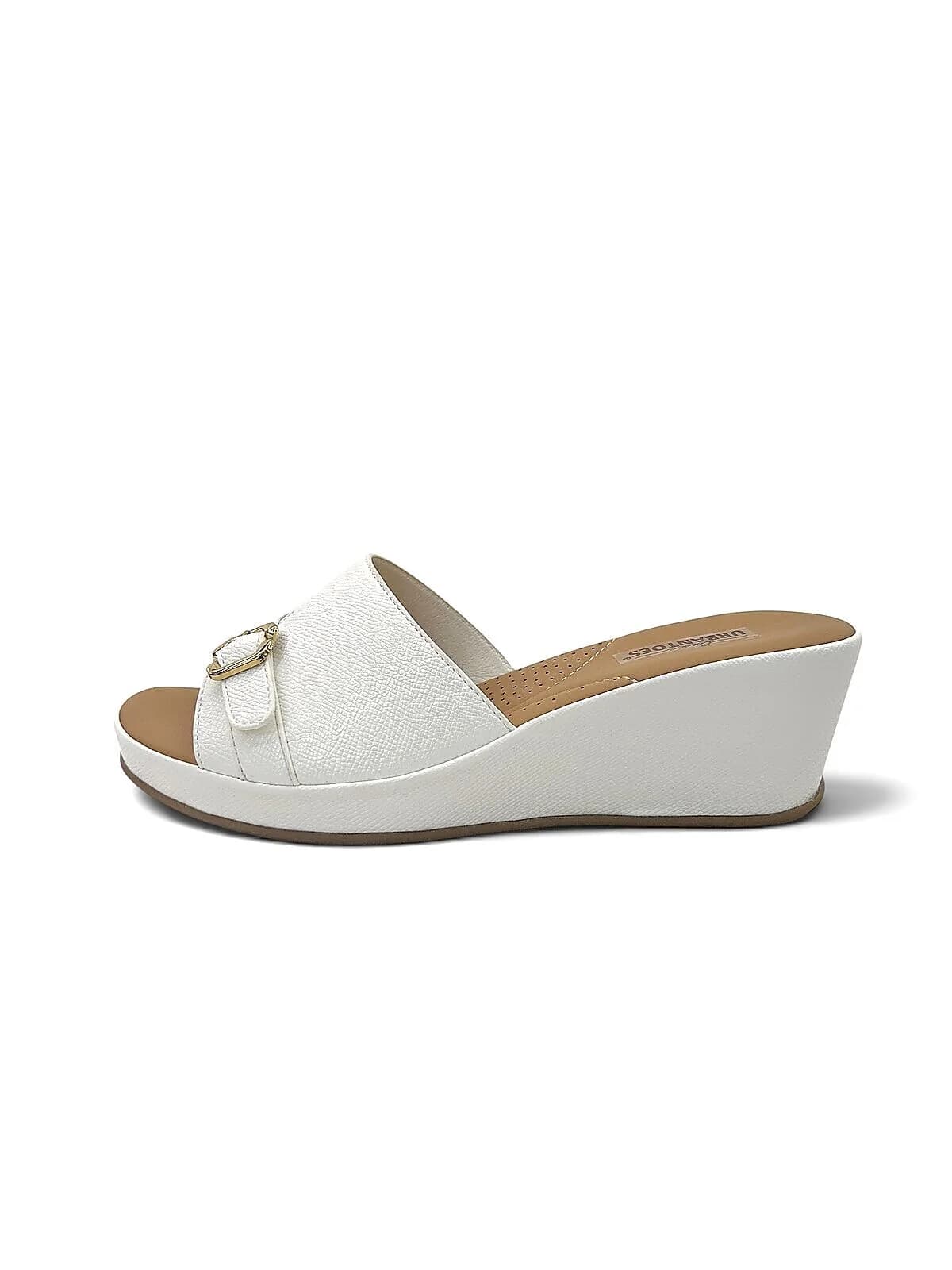 White Wedge Sandals for Women Daily Wear | UrbanToes