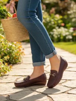 Wine Luxe Platform Loafers