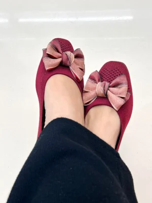Maroon Ballerina Flats