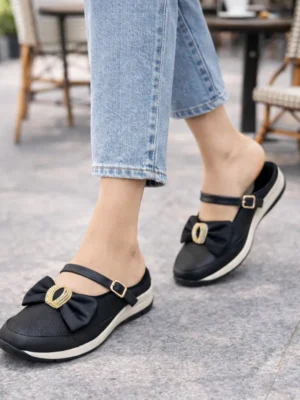 women black walking flats