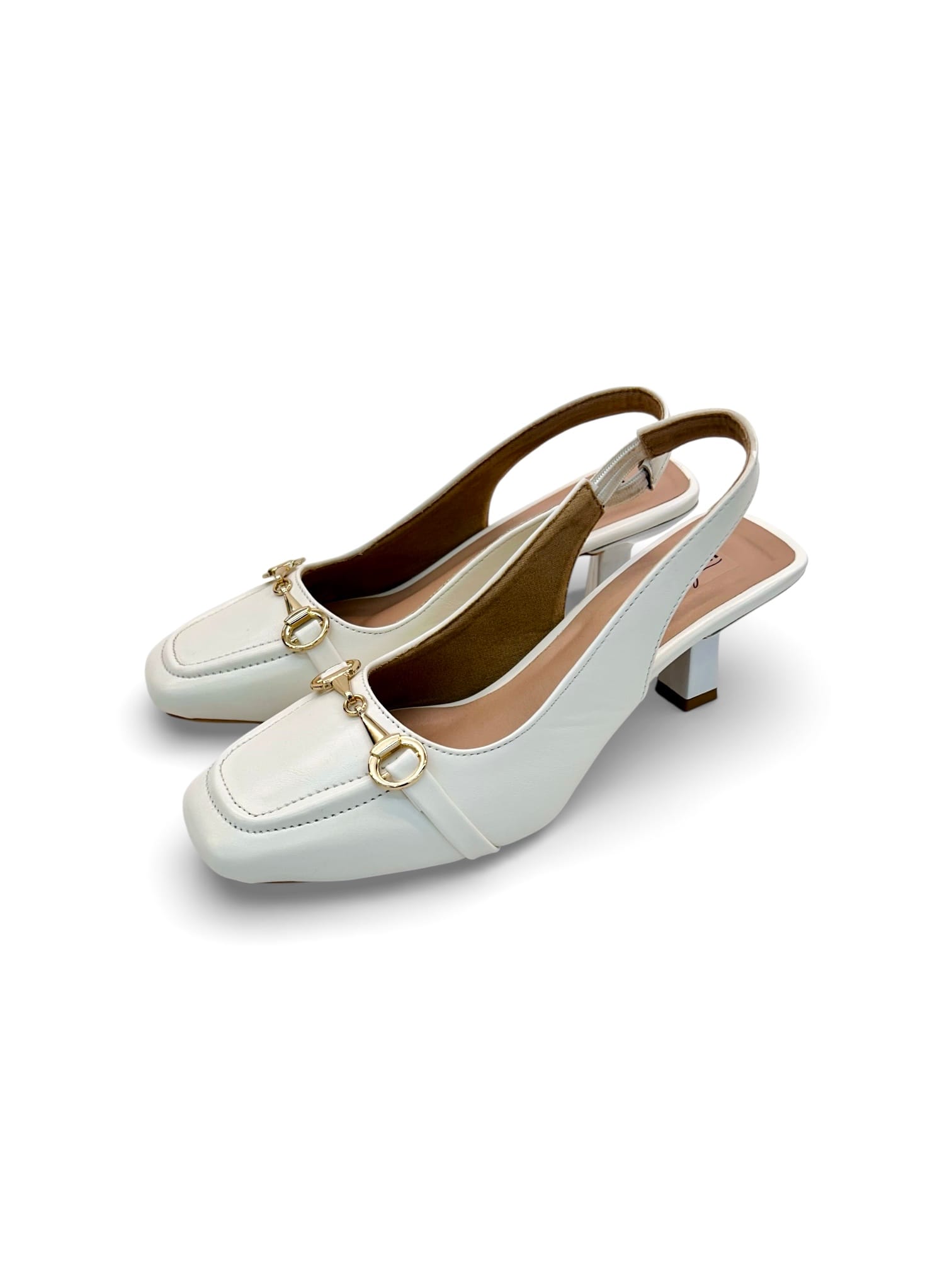 women white slingback heels