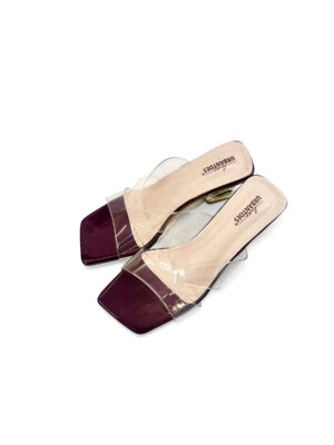 Transparent Cherry Strap Designer Heels