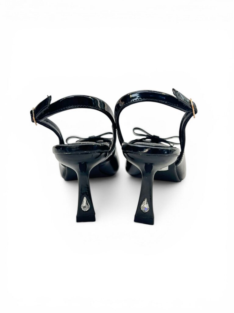 Black Pointed Toe Slingback Kitten Heels for Women – Urbantoes India