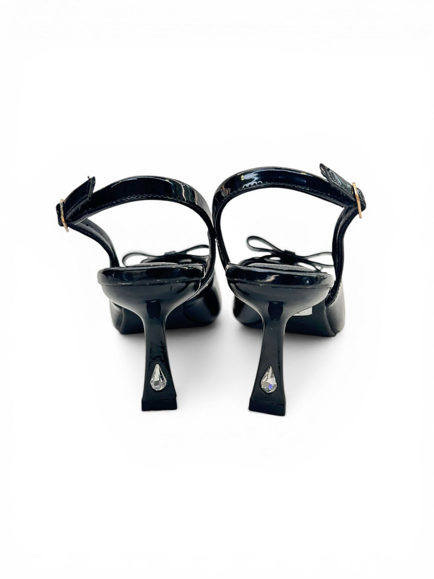 Black Pointed Toe Slingback Kitten Heels for Women – Urbantoes India - Image 4