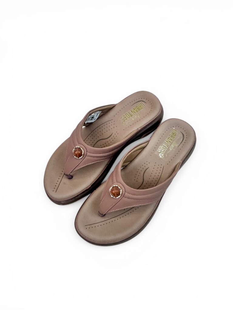 Brown Cushioned Toe-Post Comfort Sandals for Women – Urbantoes
