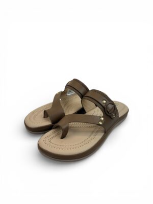 brown Comfort Toe-Post Sandals