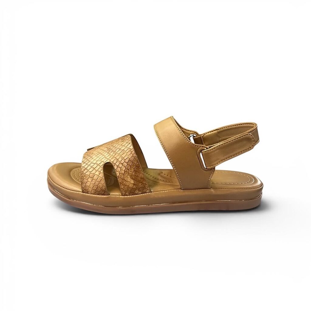 Tan Comfort Sandals for Women with Adjustable Back Strap | UrbanToes