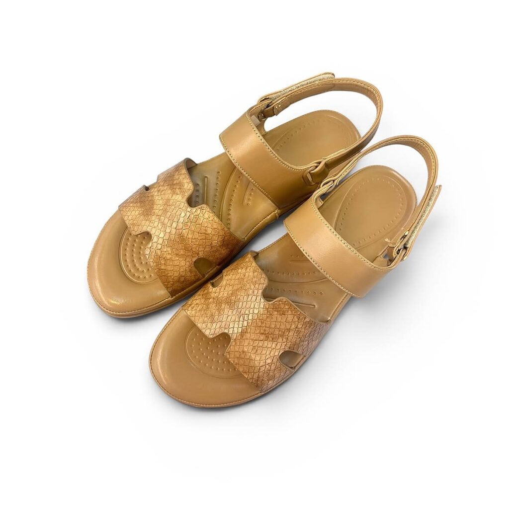 Tan Comfort Sandals for Women with Adjustable Back Strap | UrbanToes