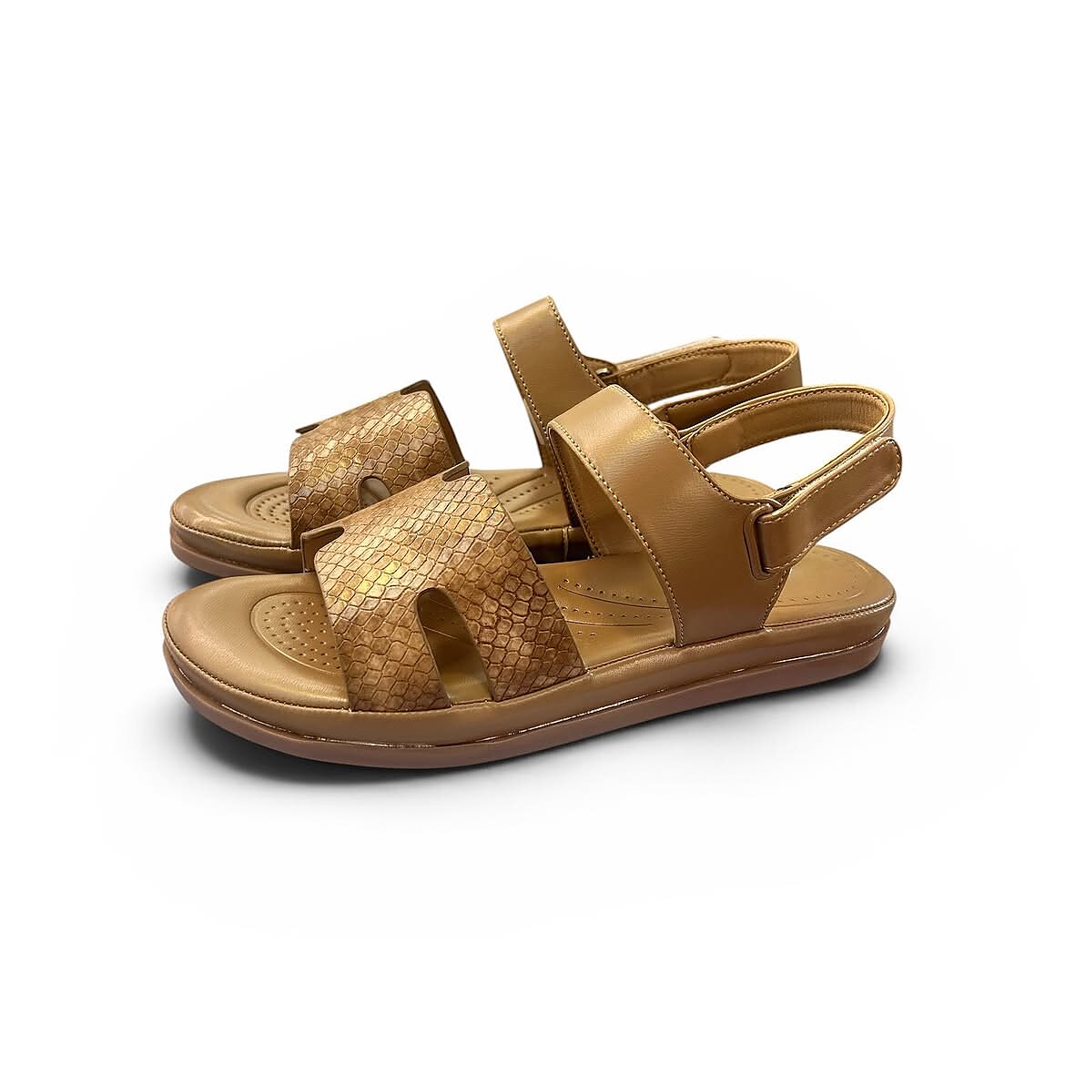 Tan Comfort Sandals for Women with Adjustable Back Strap | UrbanToes - Image 5