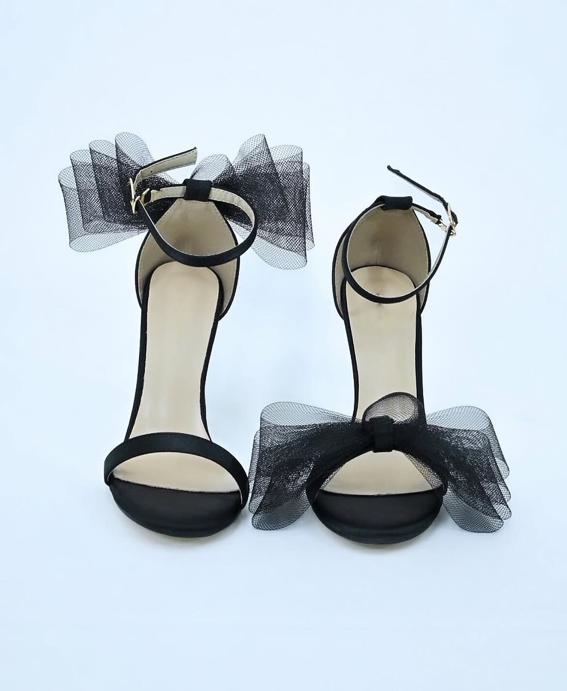 Black Bow Stiletto Heels for Women Party Wear | UrbanToes - Image 5