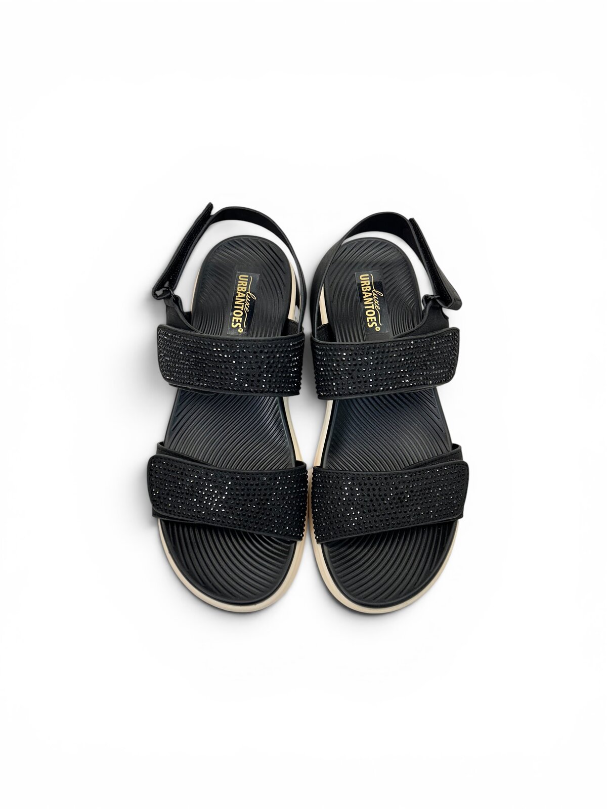 Black Comfort Sandals for Women with Adjustable Straps | UrbanToes - Image 5