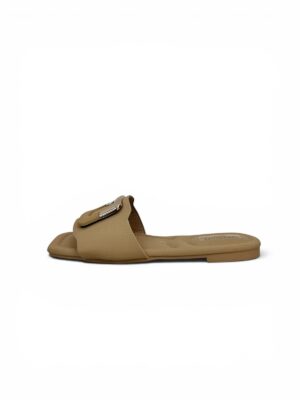 beige flat sandals for women