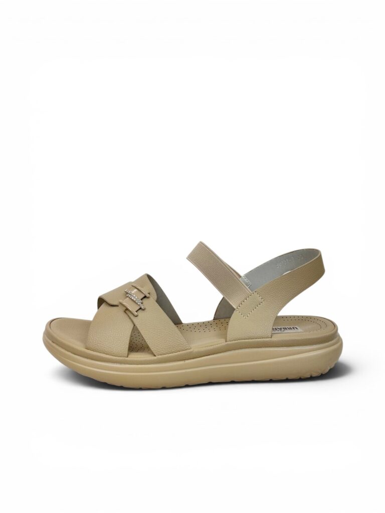 Beige Comfort Sandals for Women Daily Wear | UrbanToes