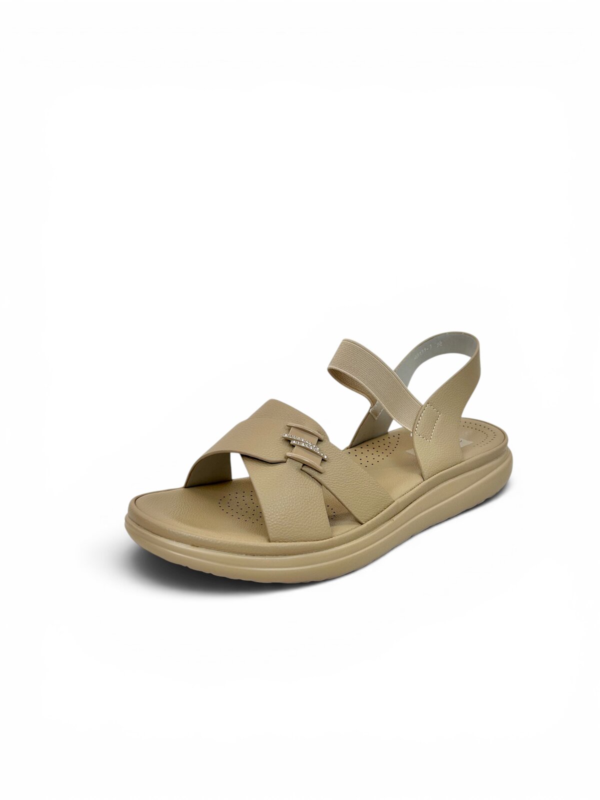 Beige Comfort Sandals for Women Daily Wear | UrbanToes - Image 2
