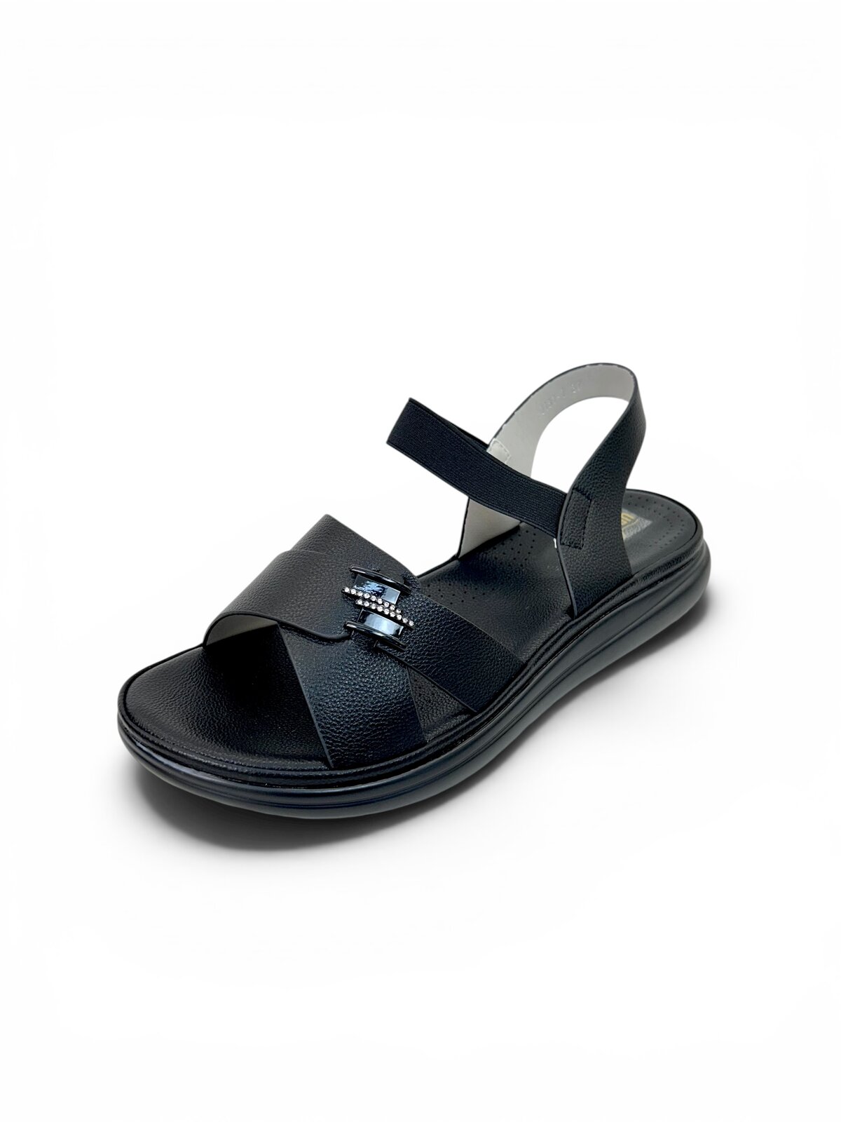 Black Comfort Sandals for Women Daily Wear | UrbanToes - Image 2