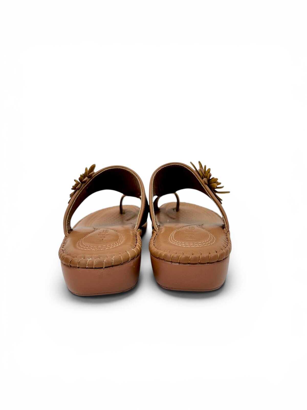 Brown Comfort Toe Ring Sandals for Women with Floral Detail | Urbantoes - Image 5