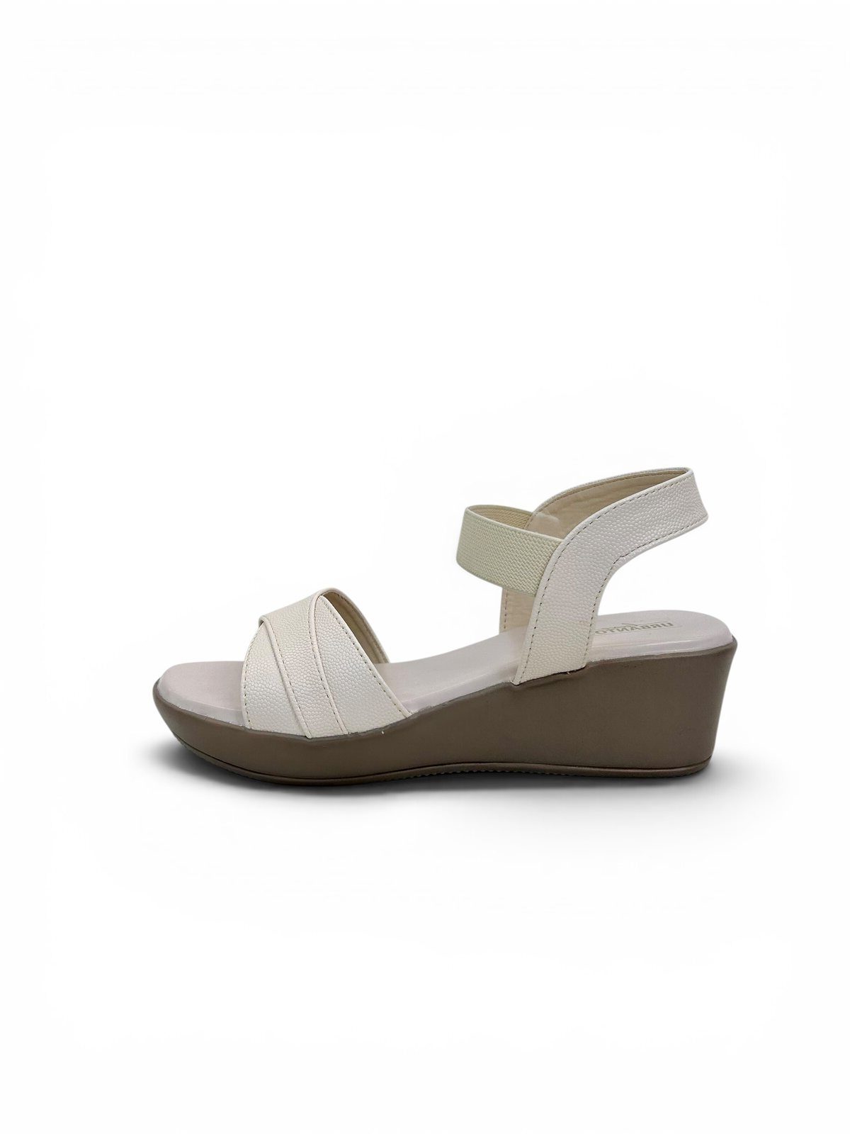 cream comfort wedge sandals for women